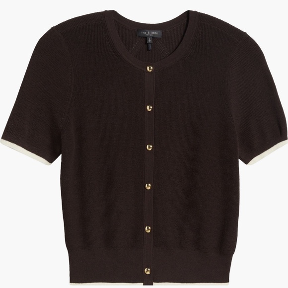 Rag & Bone Dina Short Sleeve Cardigan - Picture 2 of 4